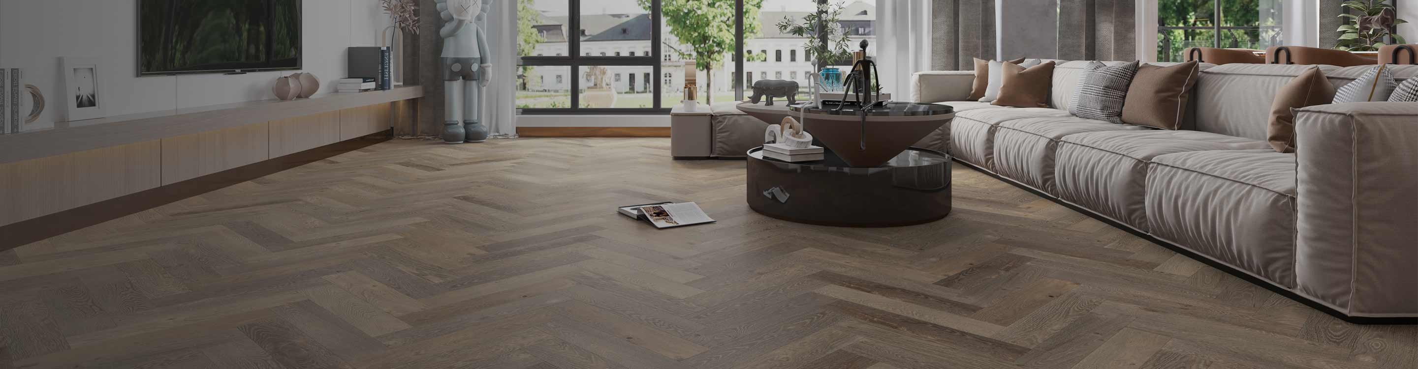 luxury vinyl flooring in living room