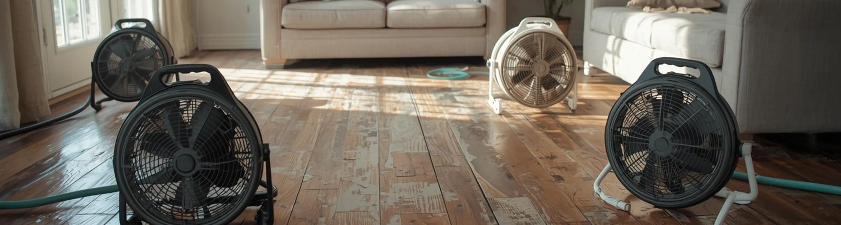 luxury vinyl flooring damages in Moose Jaw living room